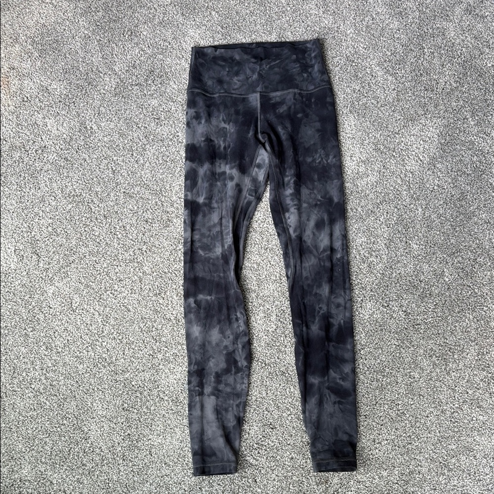 lululemon athletica Black Tie-Dye Leggings